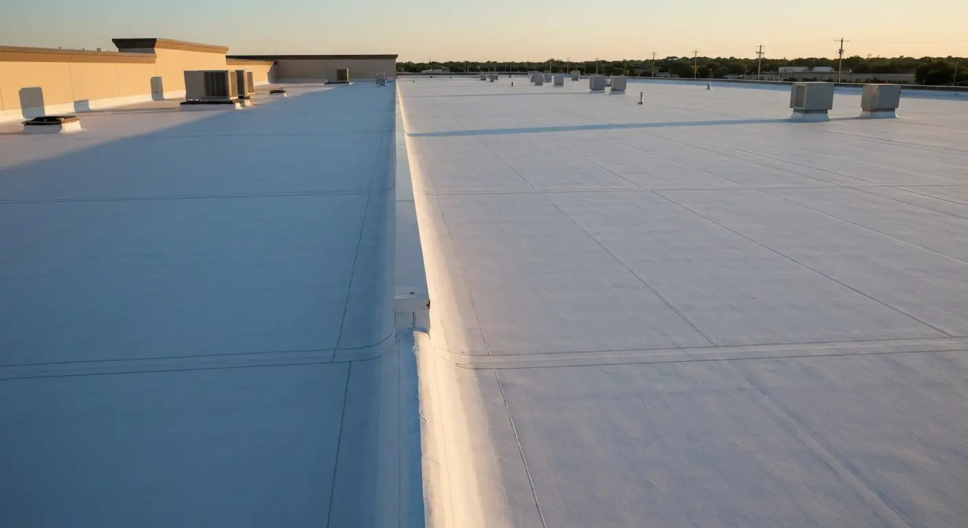 Commercial roof installation