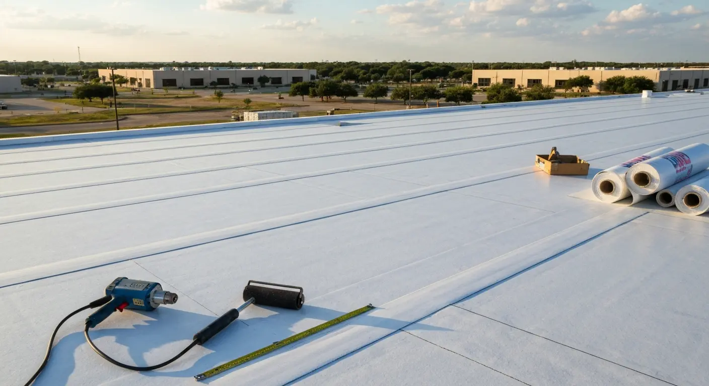 TPO roofing installation