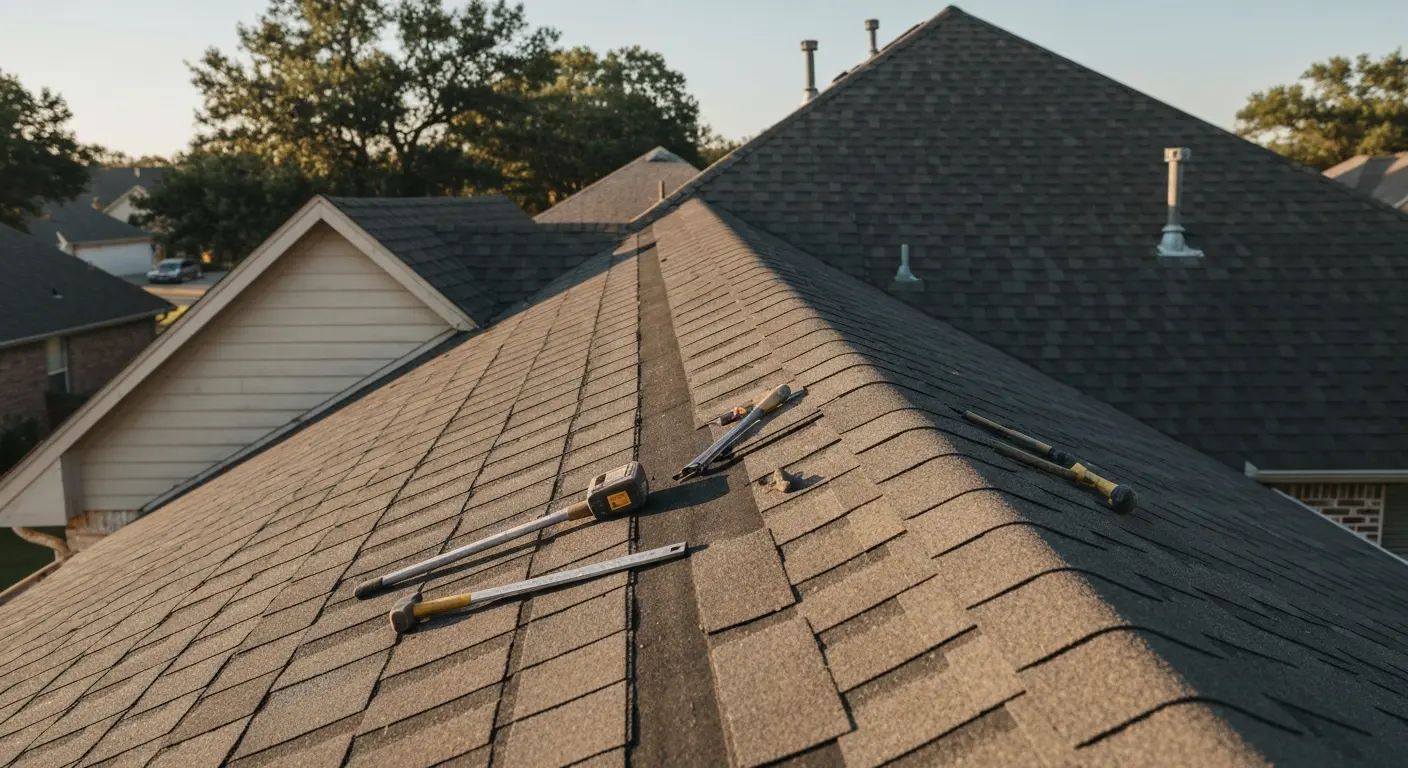 Storm damage roof repair