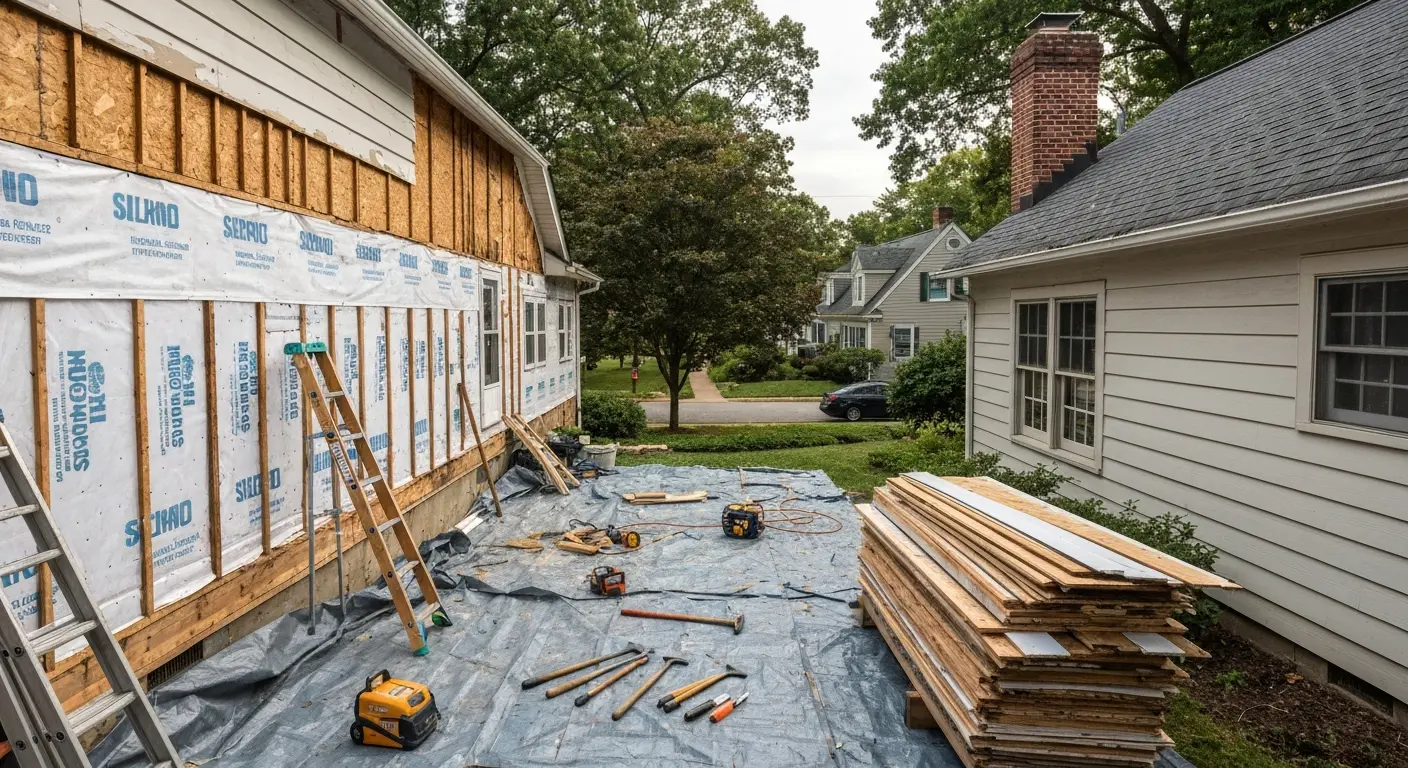 Siding removal project