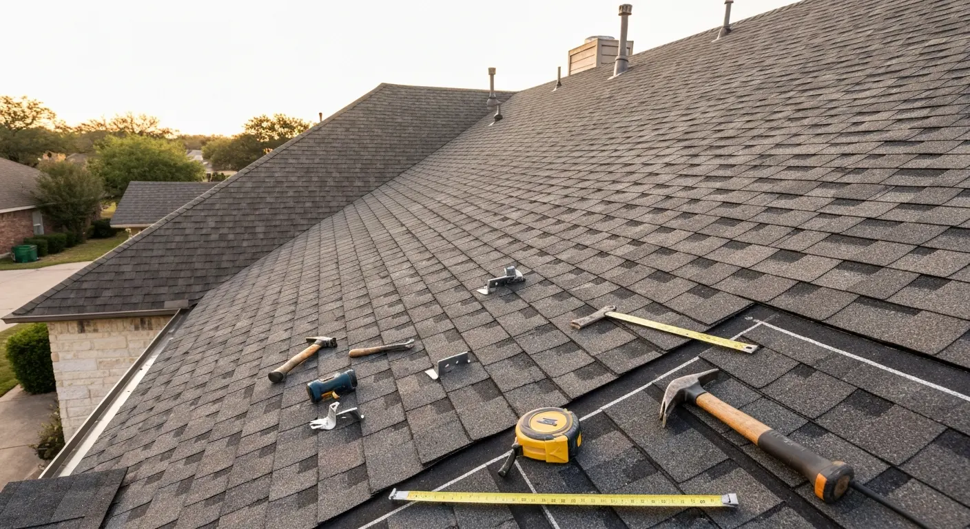 Residential roof replacement in Bowie