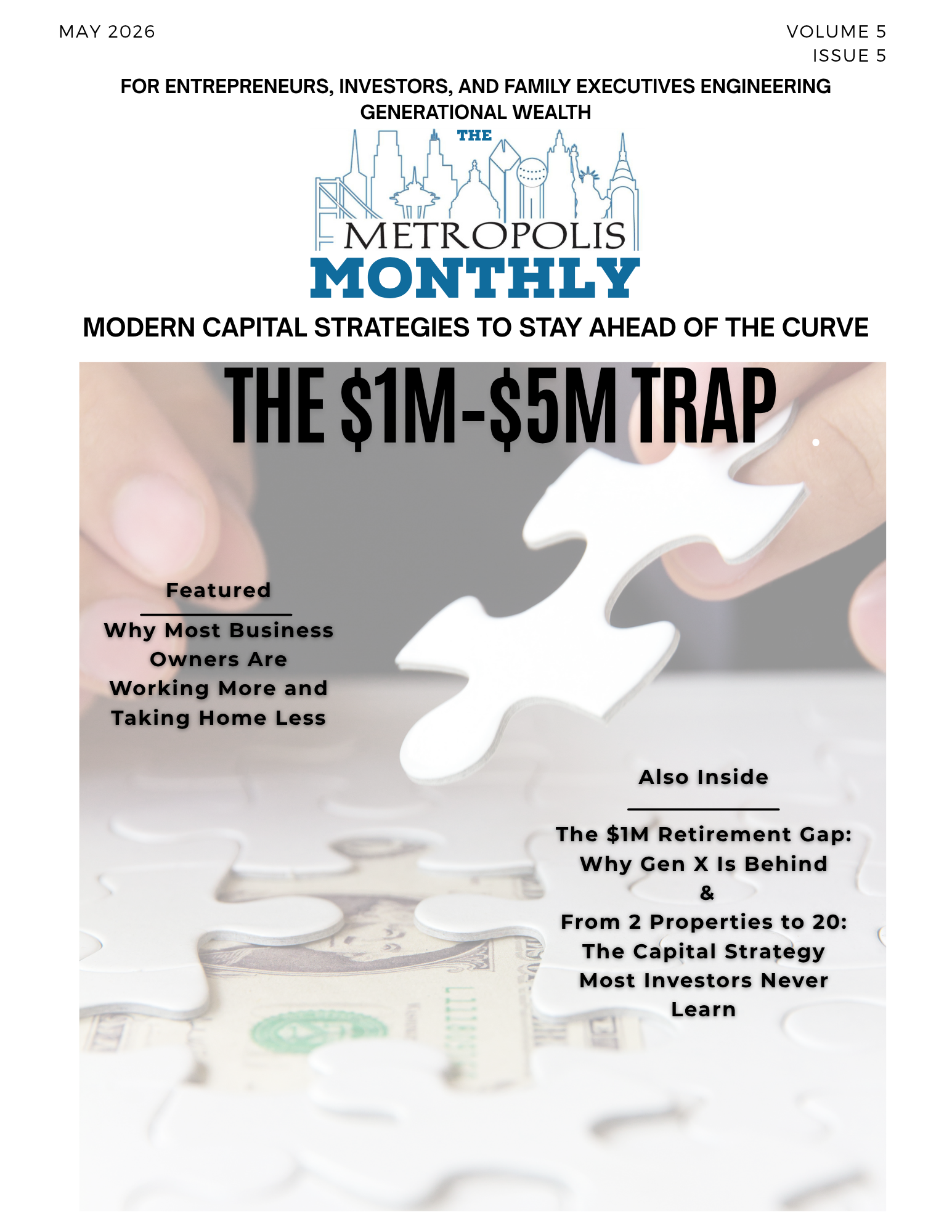 Metropolis Monthly snapshot