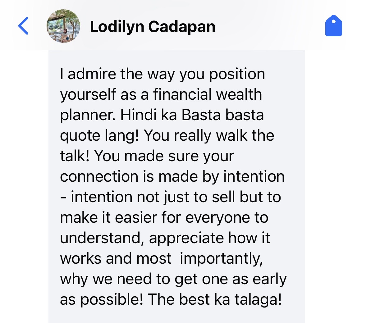 DM from a financial advisor — 4
