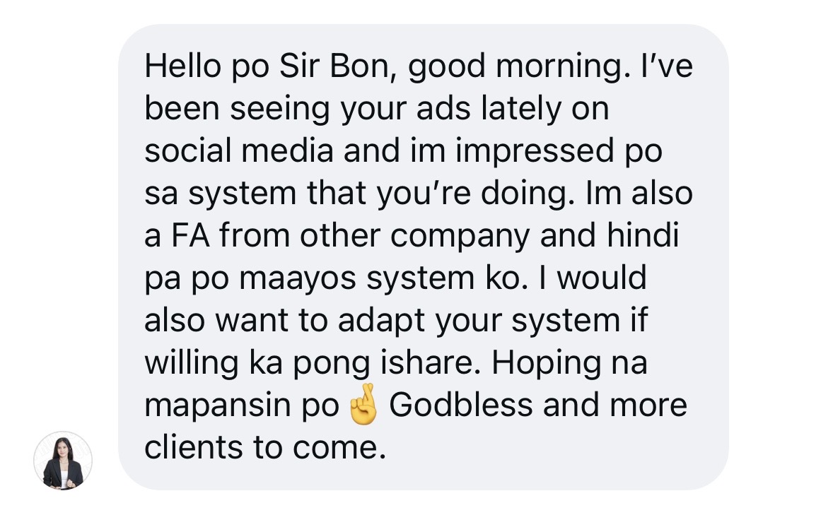 DM from a financial advisor — 5