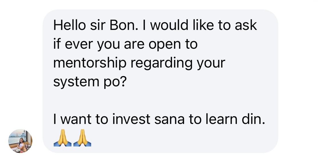 DM from a financial advisor — 1