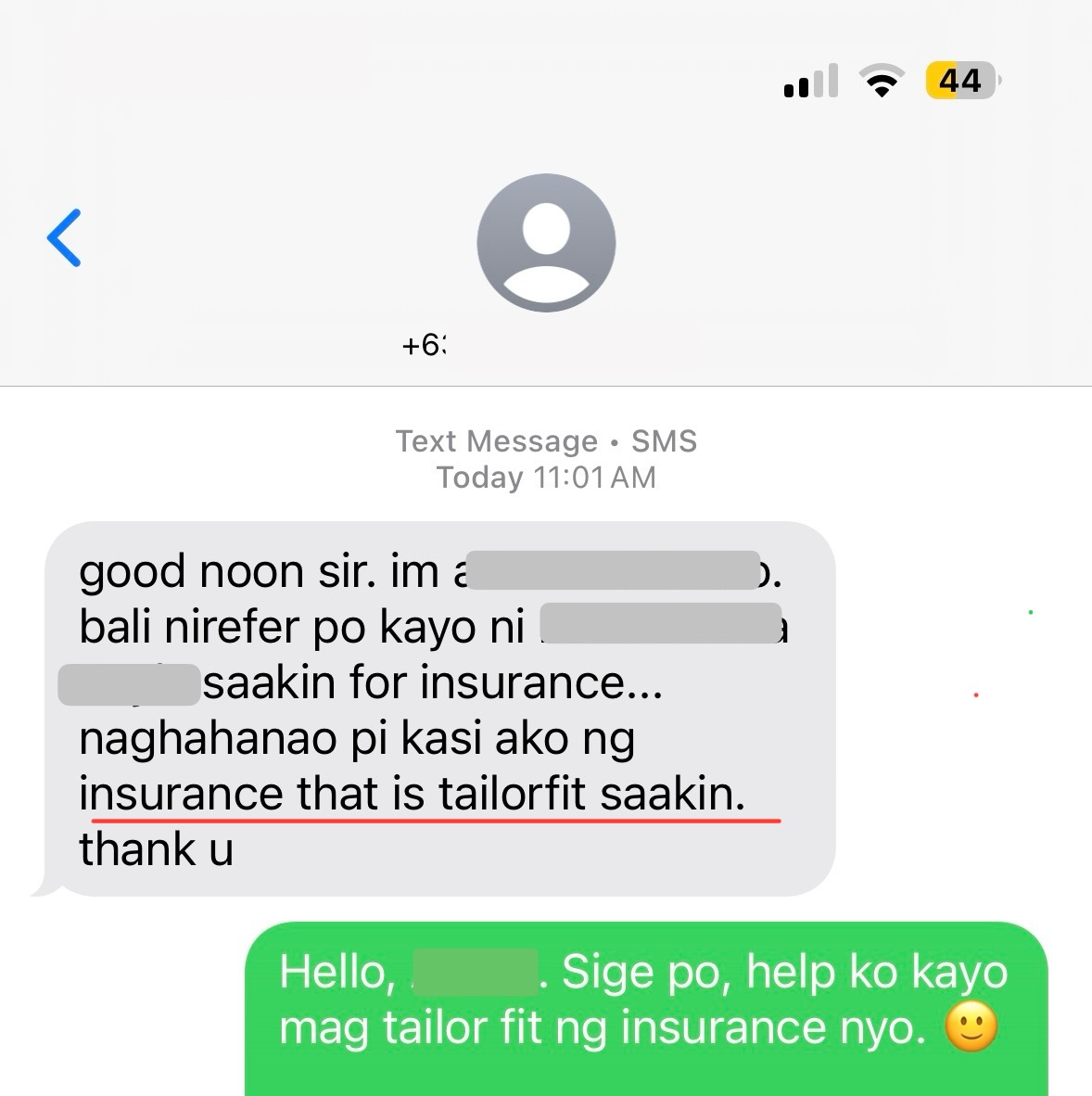 Referral screenshot