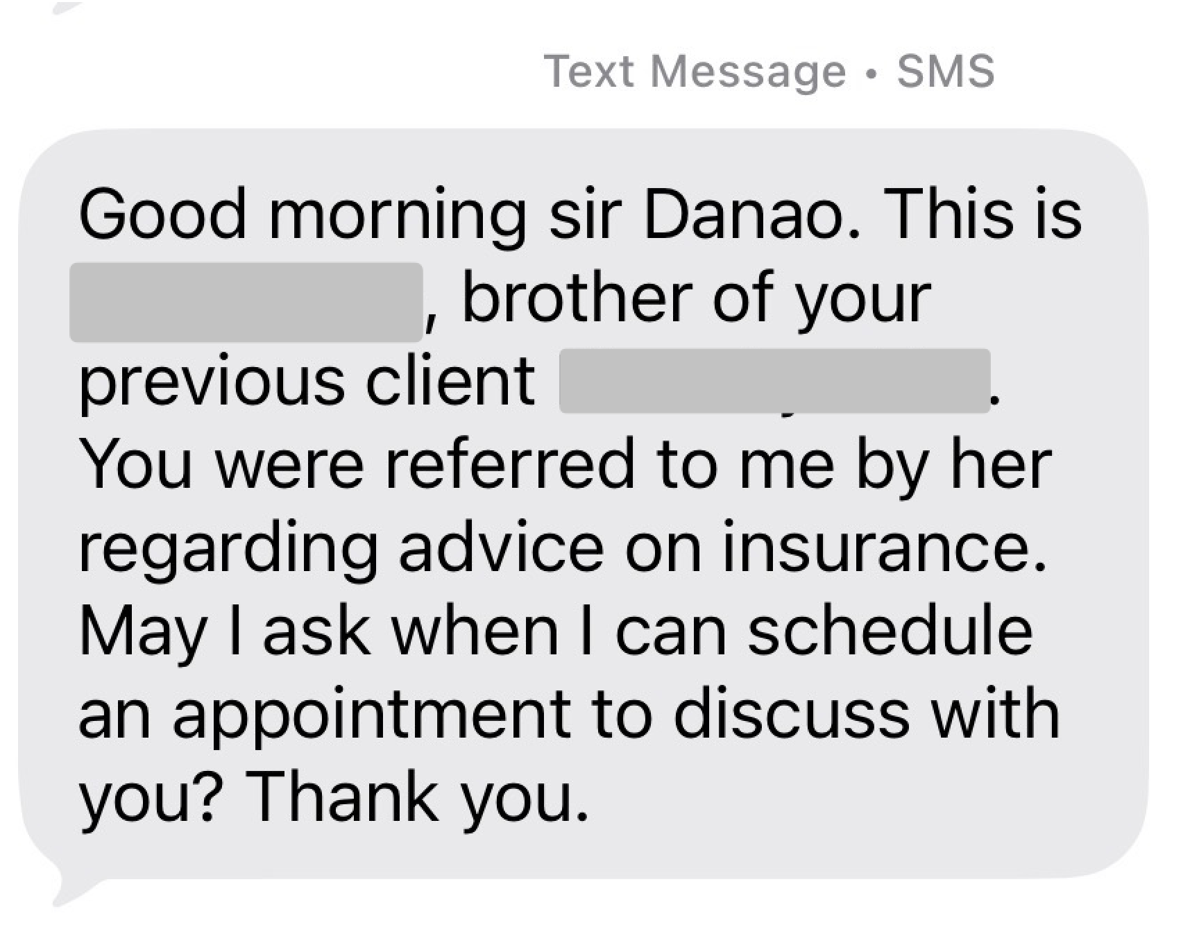 Referral screenshot