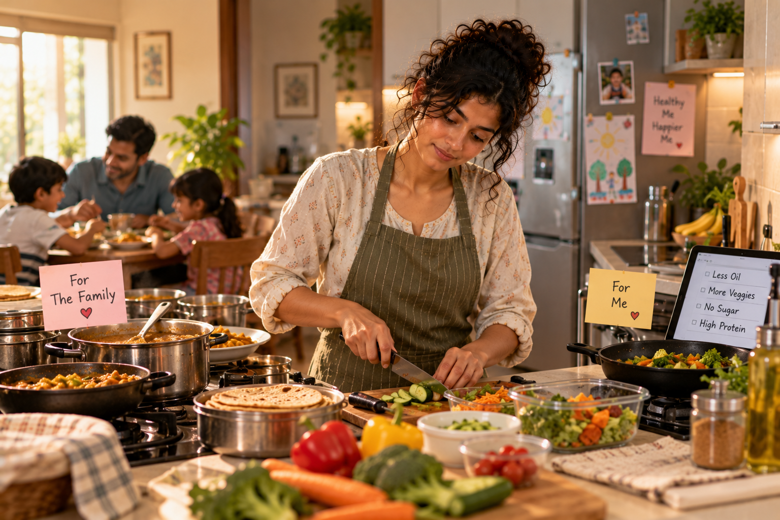 Home kitchen and meal preparation