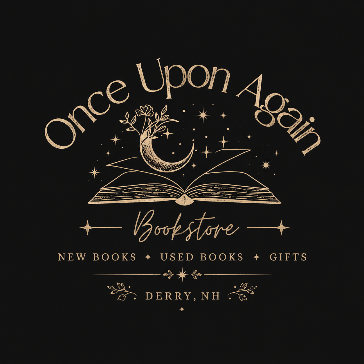 Once Upon Again Bookstore Logo