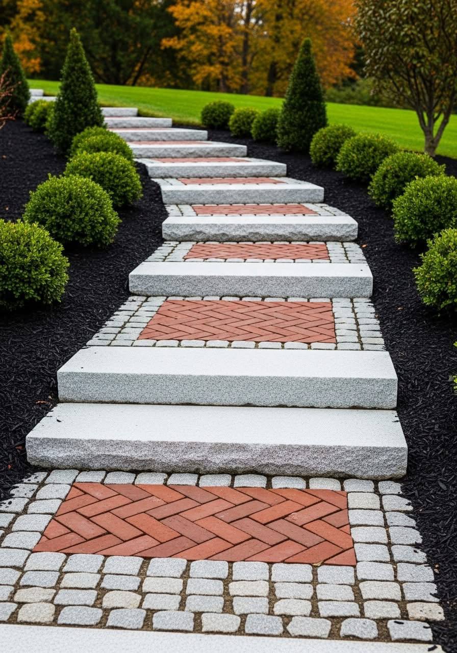 Custom paver pattern