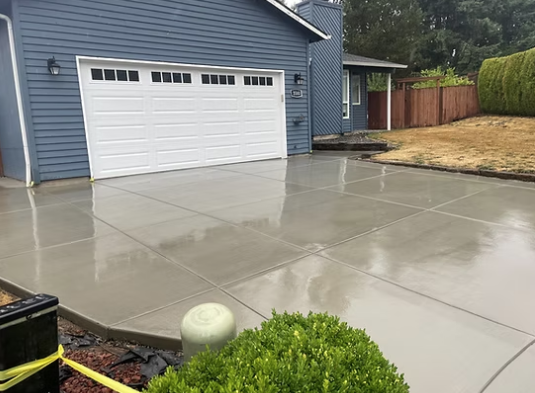 perfect concrete driveway