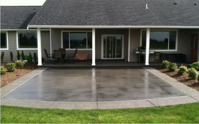 concrete patio