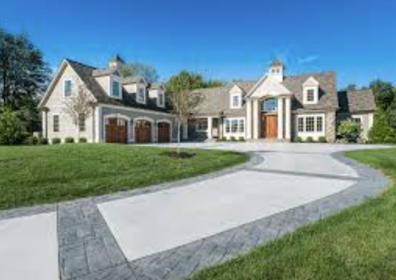 elegant concrete driveway elegant concrete driveway