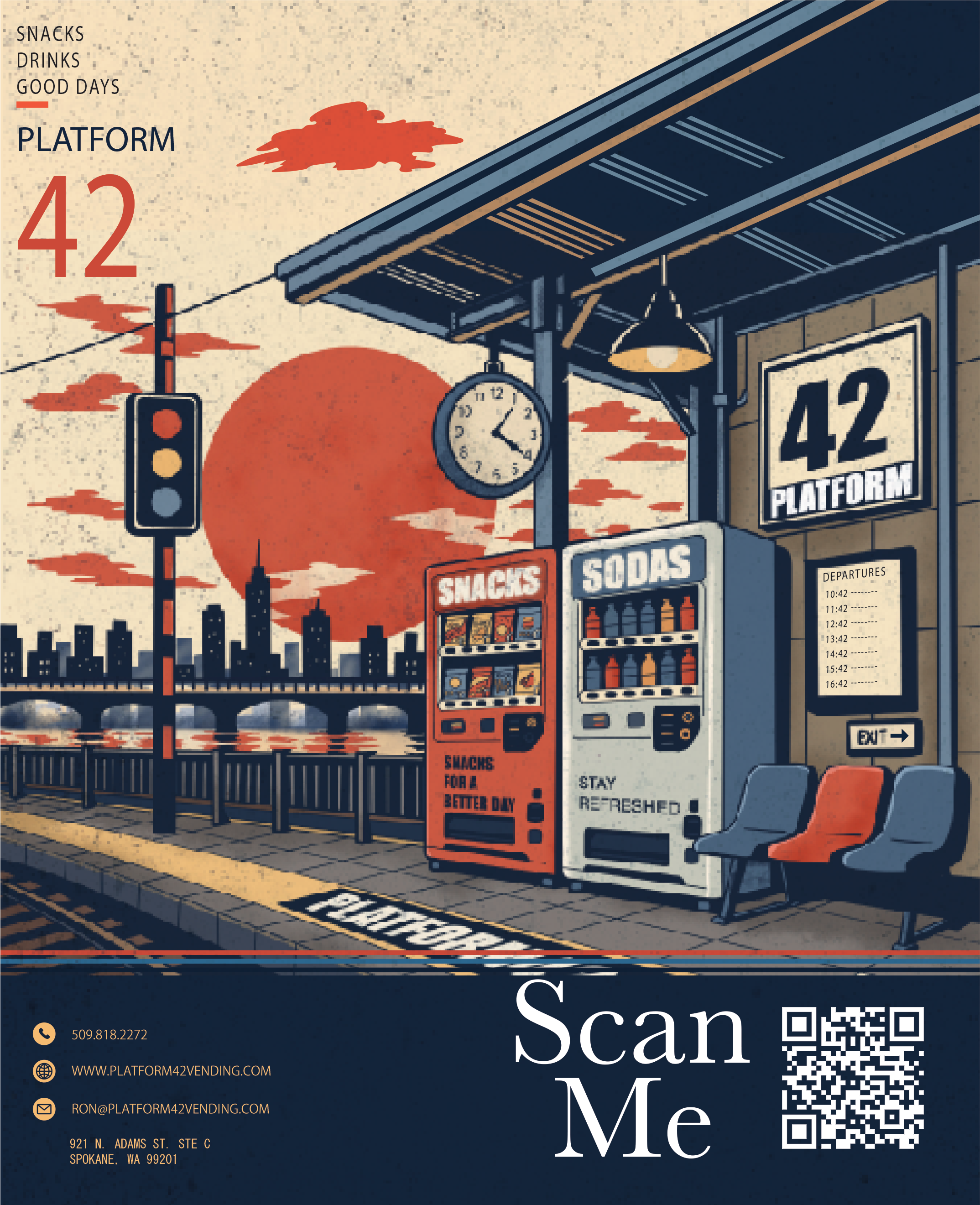 Platform 42 Vending flyer