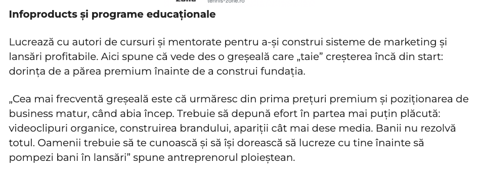Apariție media secundară