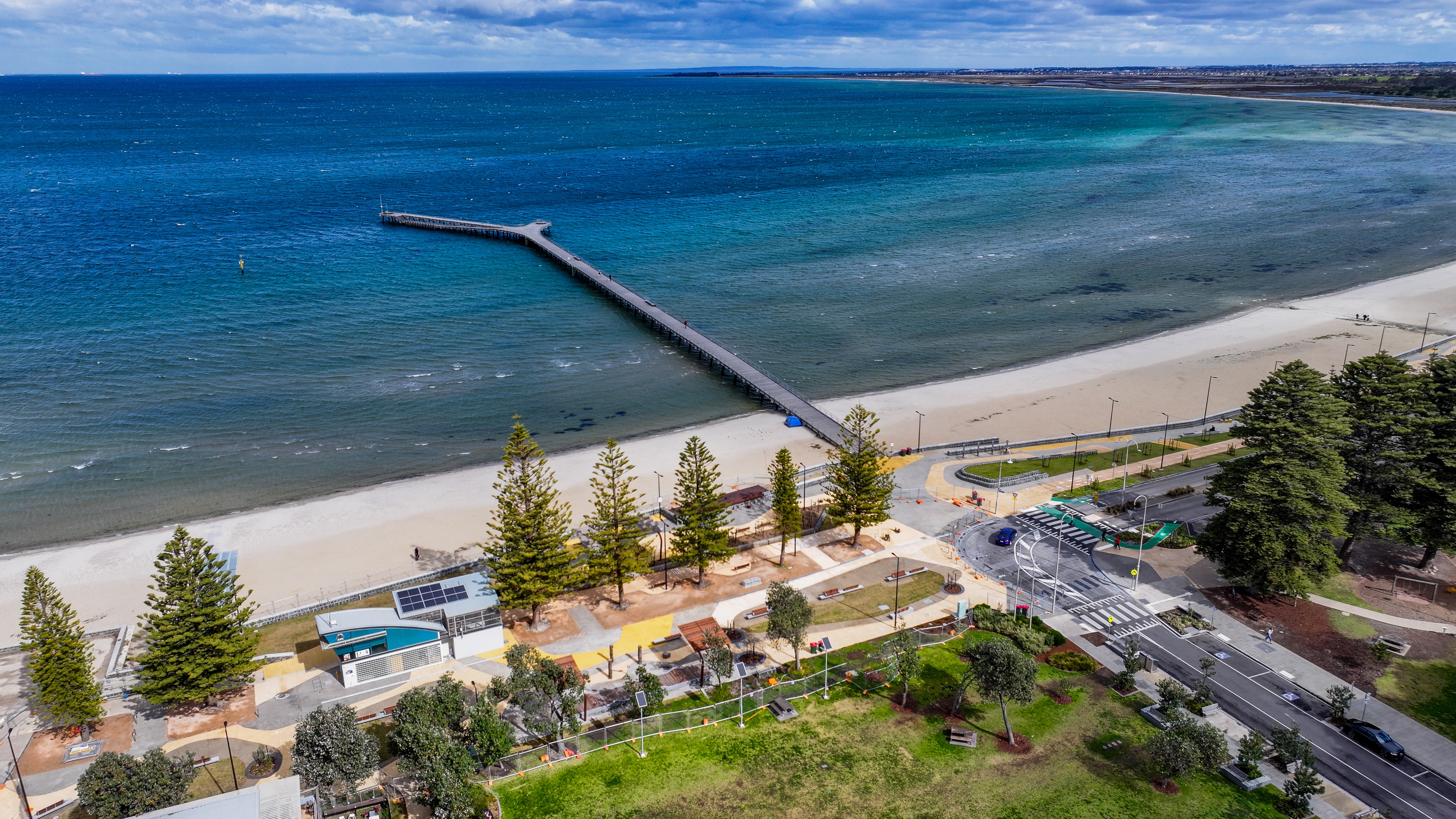 Aerial construction photo