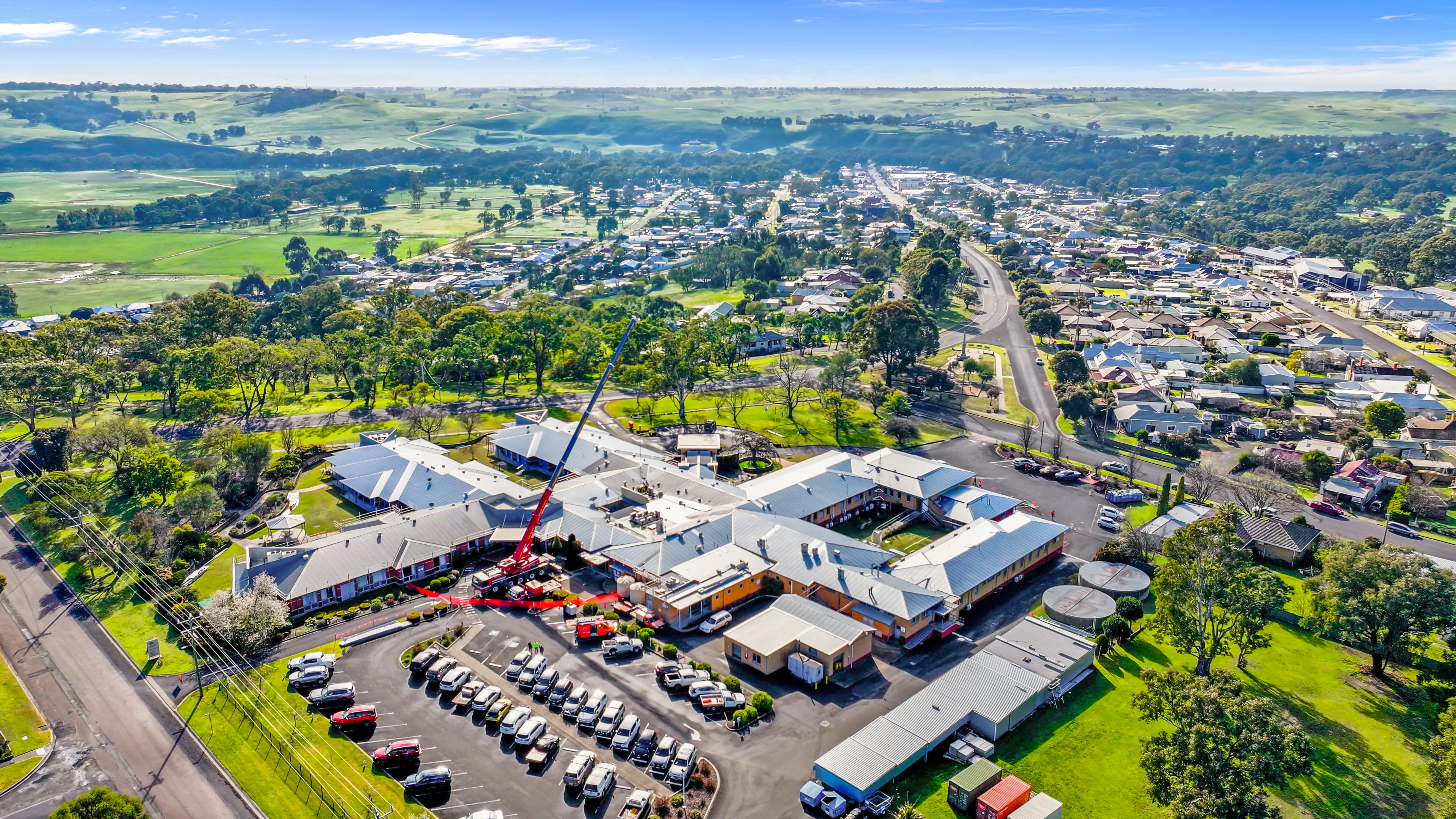 Construction aerial photo