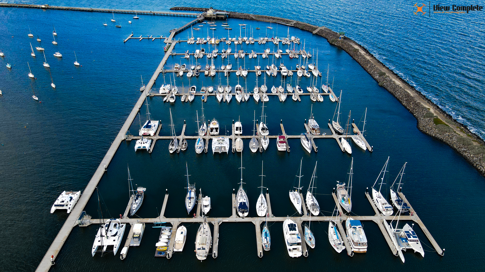 Construction drone shot