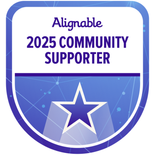 Alignable 2025 Community Supporter badge, Mark Robbins, All Texas Media