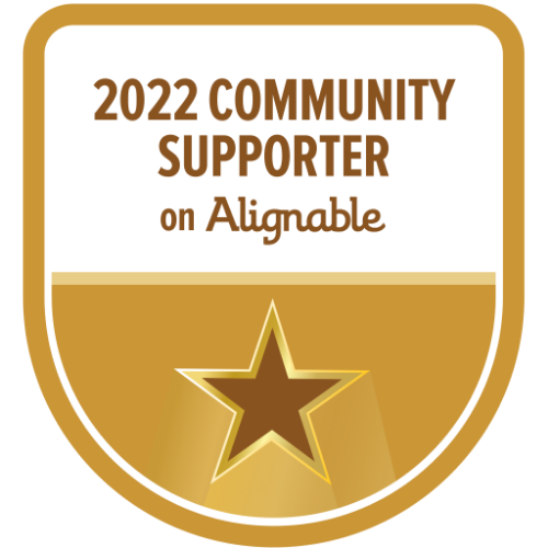 Alignable 2022 Community Supporter badge, Mark Robbins, All Texas Media
