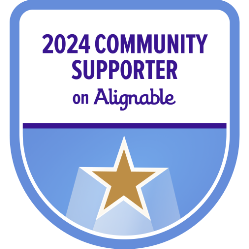 Alignable 2024 Community Supporter badge, Mark Robbins, All Texas Media