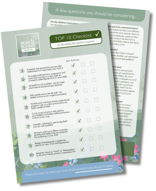 Top 10 Checklist from Bear Bunny