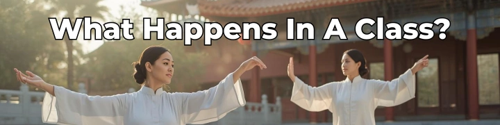 What happens during an online Qi Gong class at the Bright Beings Academy with a teacher