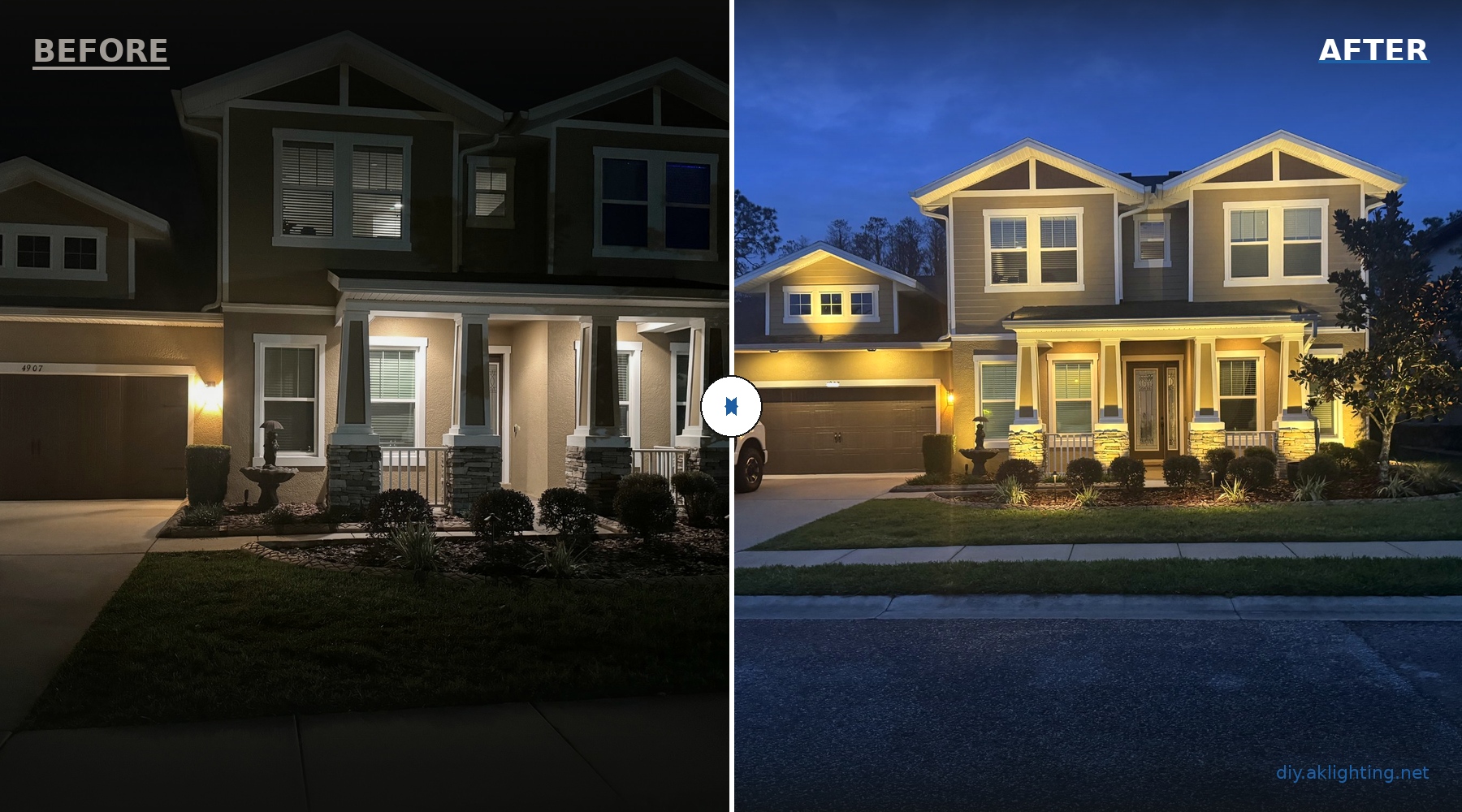 Chris's landscape lighting transformation