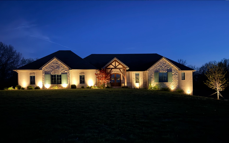 Elise's landscape lighting result