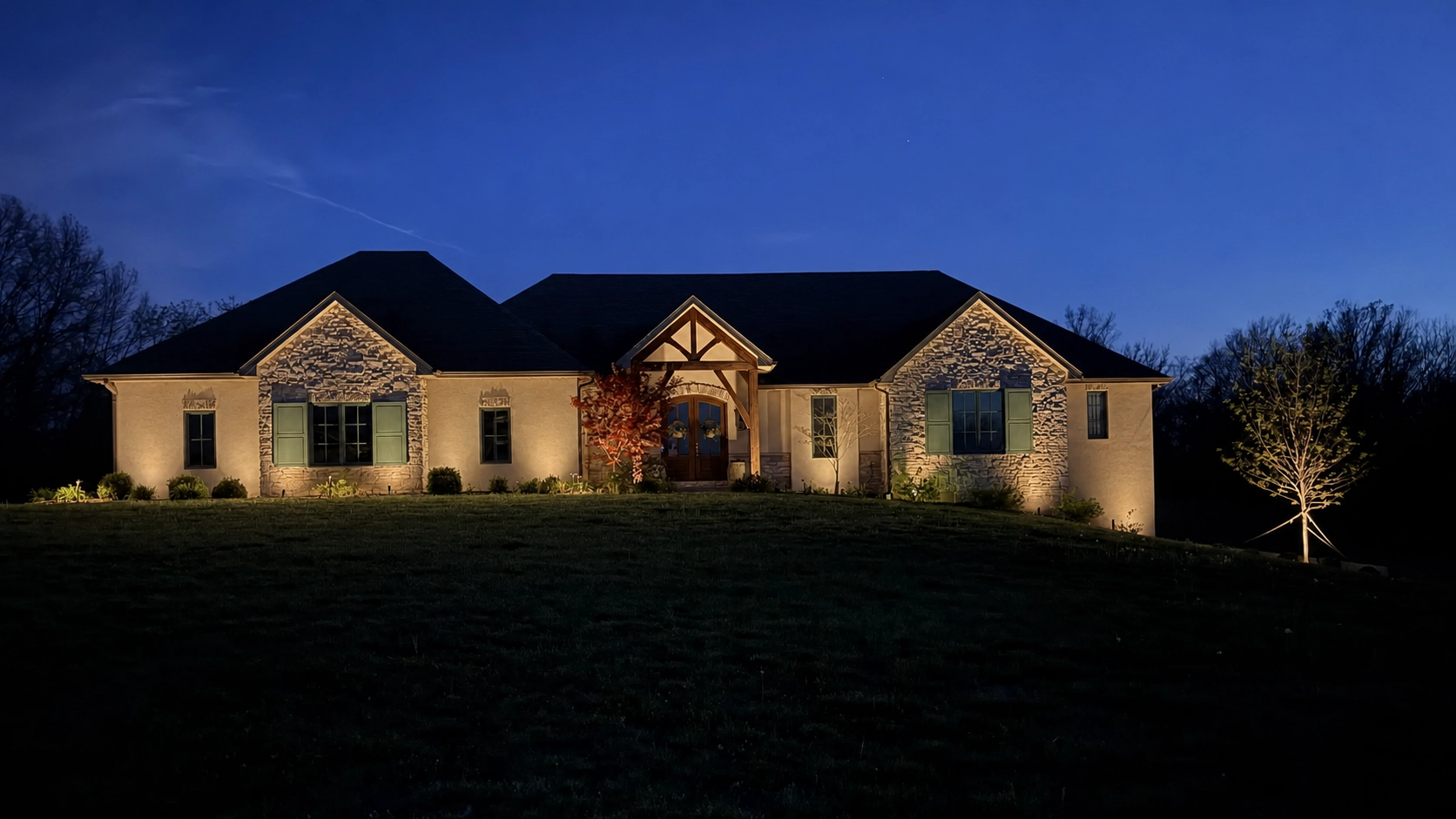 Landscape lighting design example