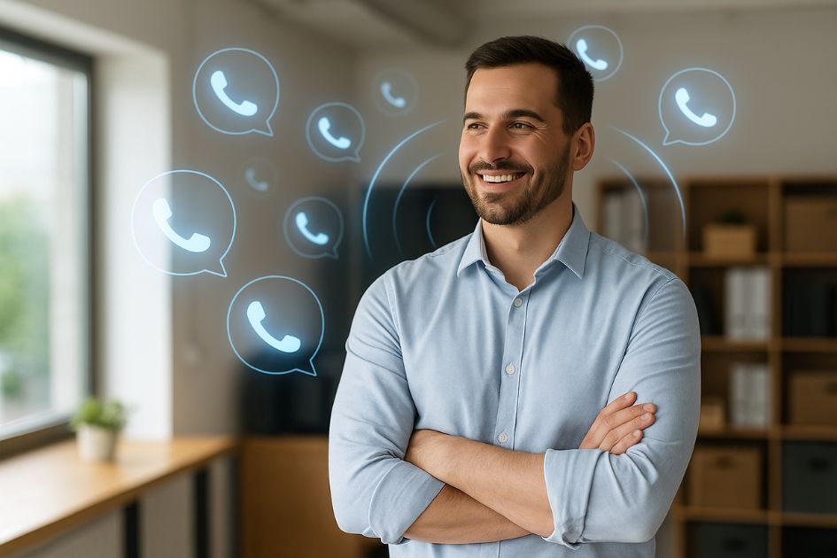 AI-powered customer support helping a small business
