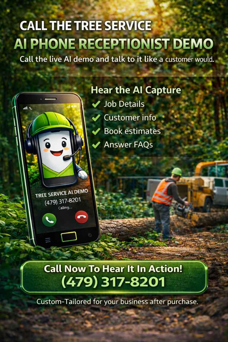 Phone answering service helping a tree trimming and stump removal business book jobs