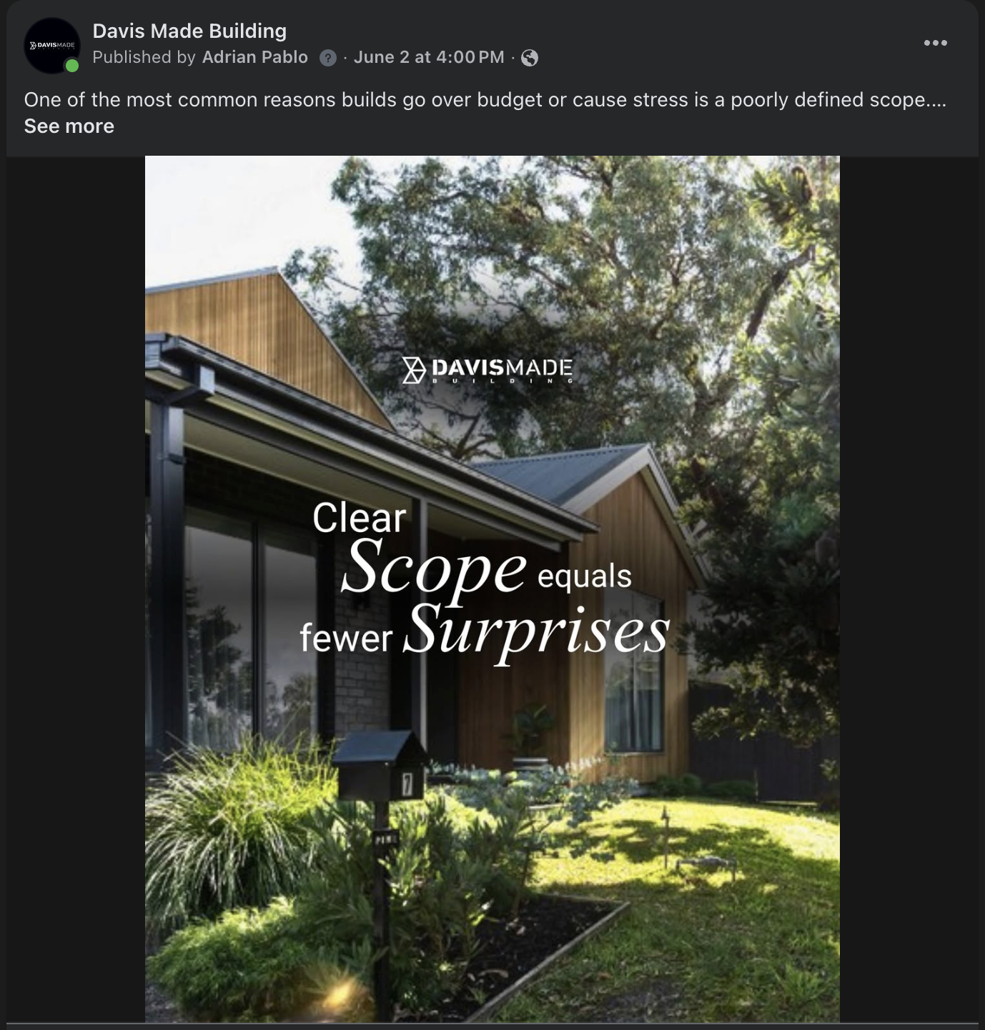 Davis Made graphic post 2