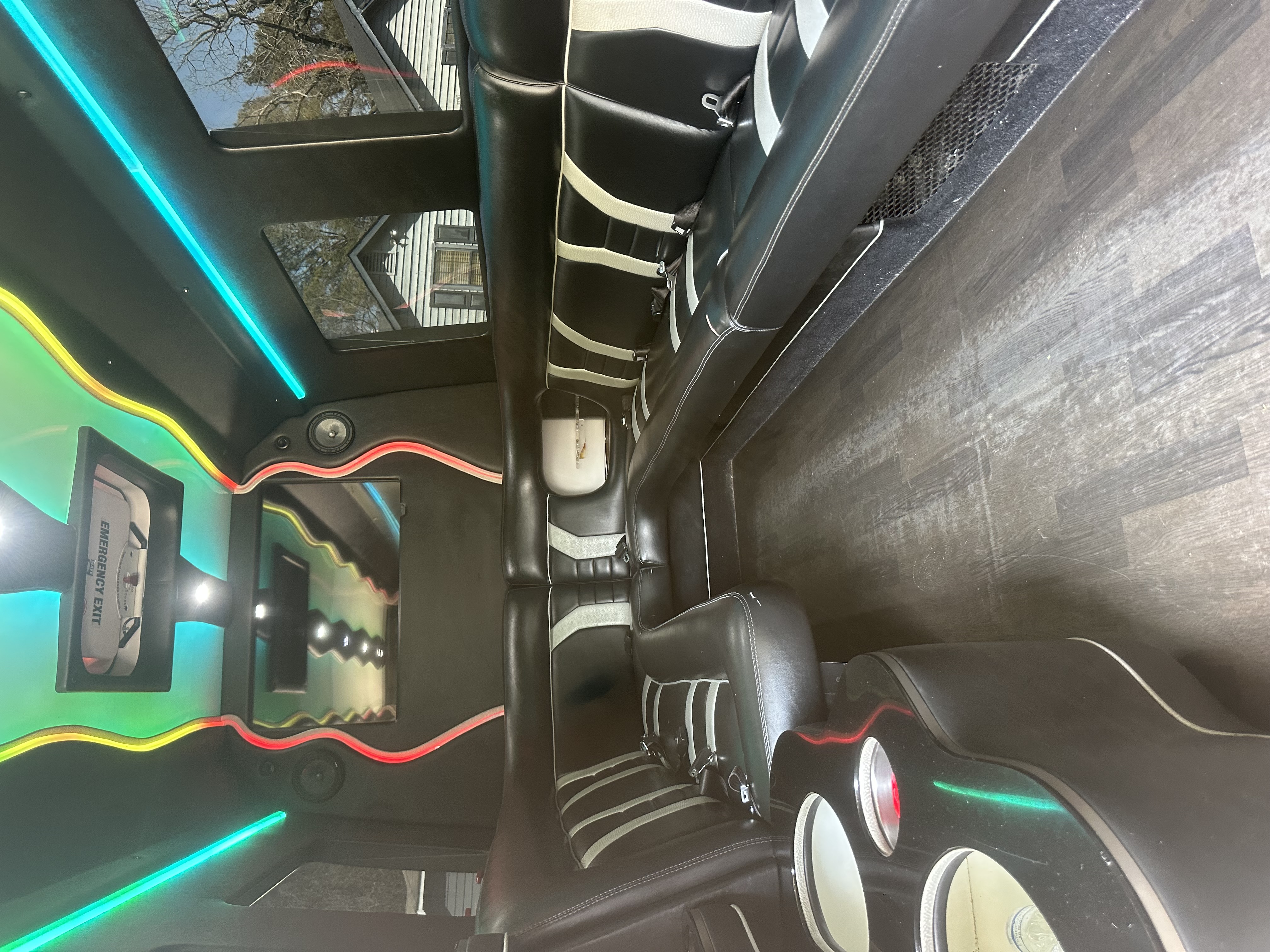 Interior seating inside the ELT Sprinter