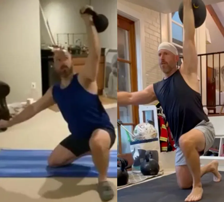 Alex before and after — getup progression