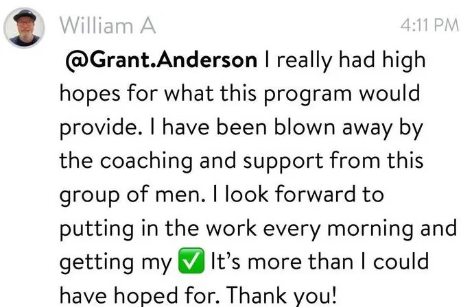 William's testimonial