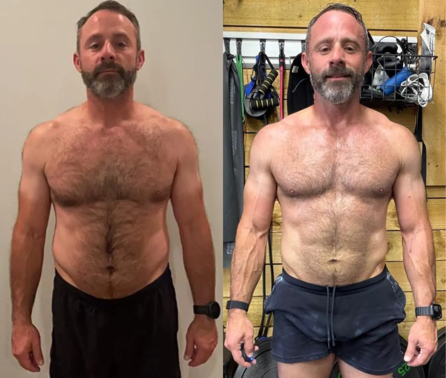 David before and after