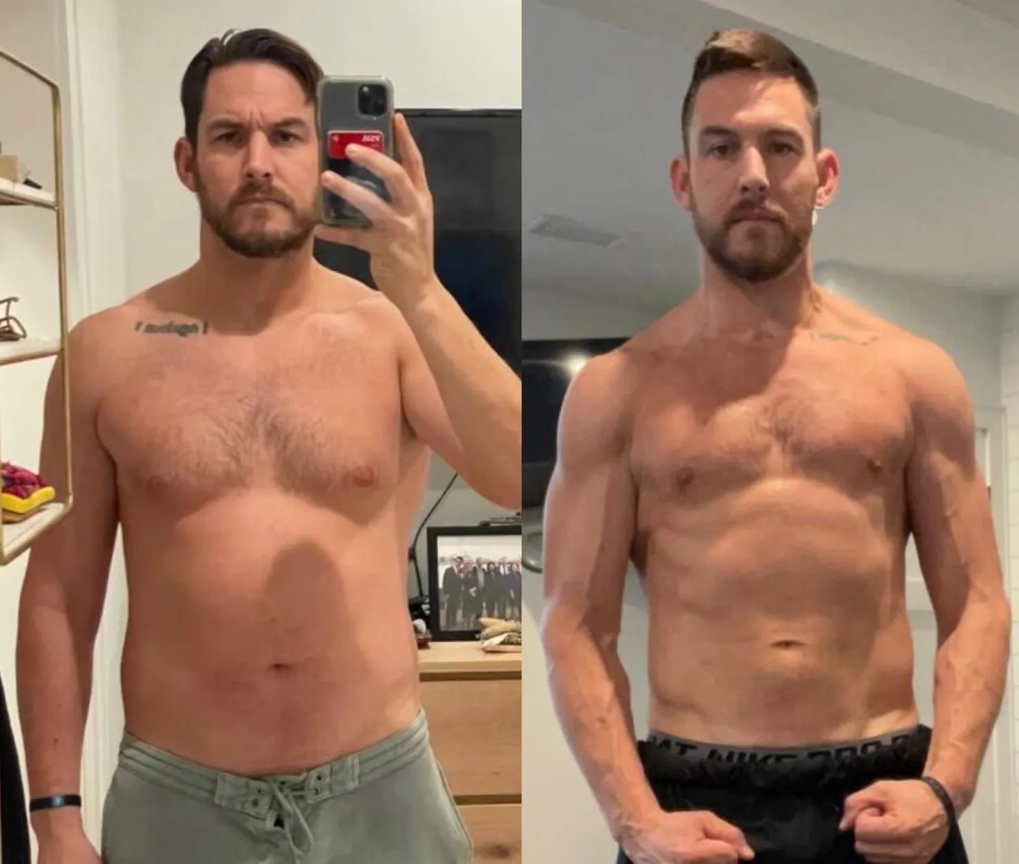Bill before and after