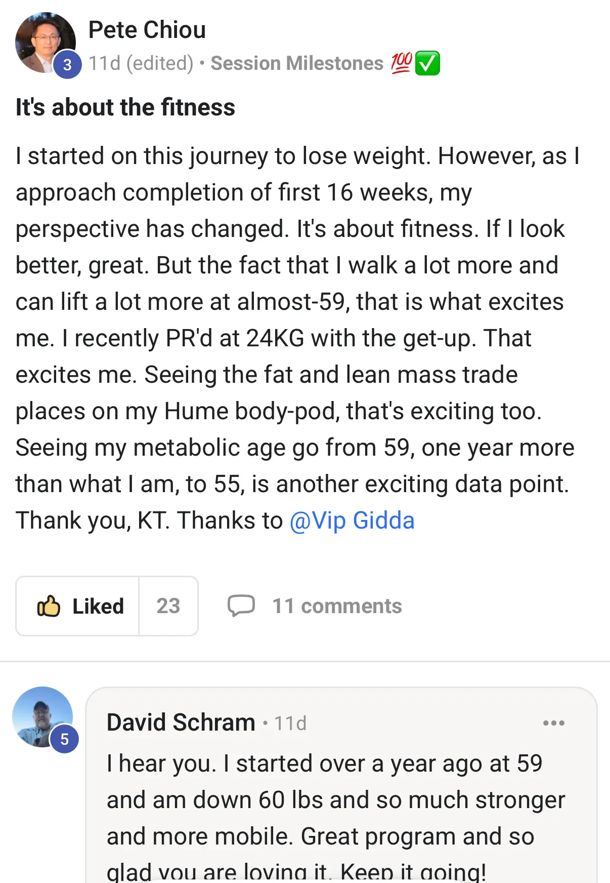 Peter Chiou — it's about fitness