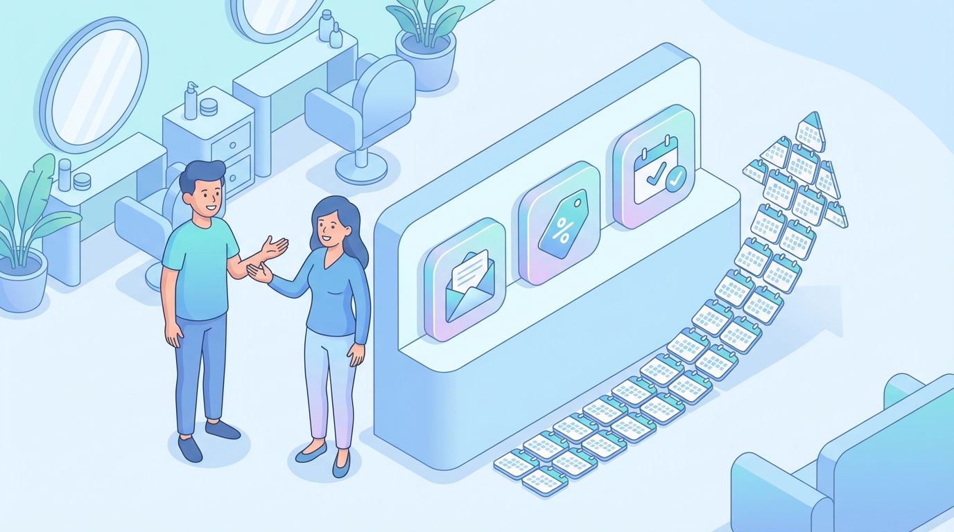 Vereinfachter, klarer Buchungsablauf im Salon