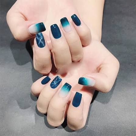 Moon Nails custom nail design