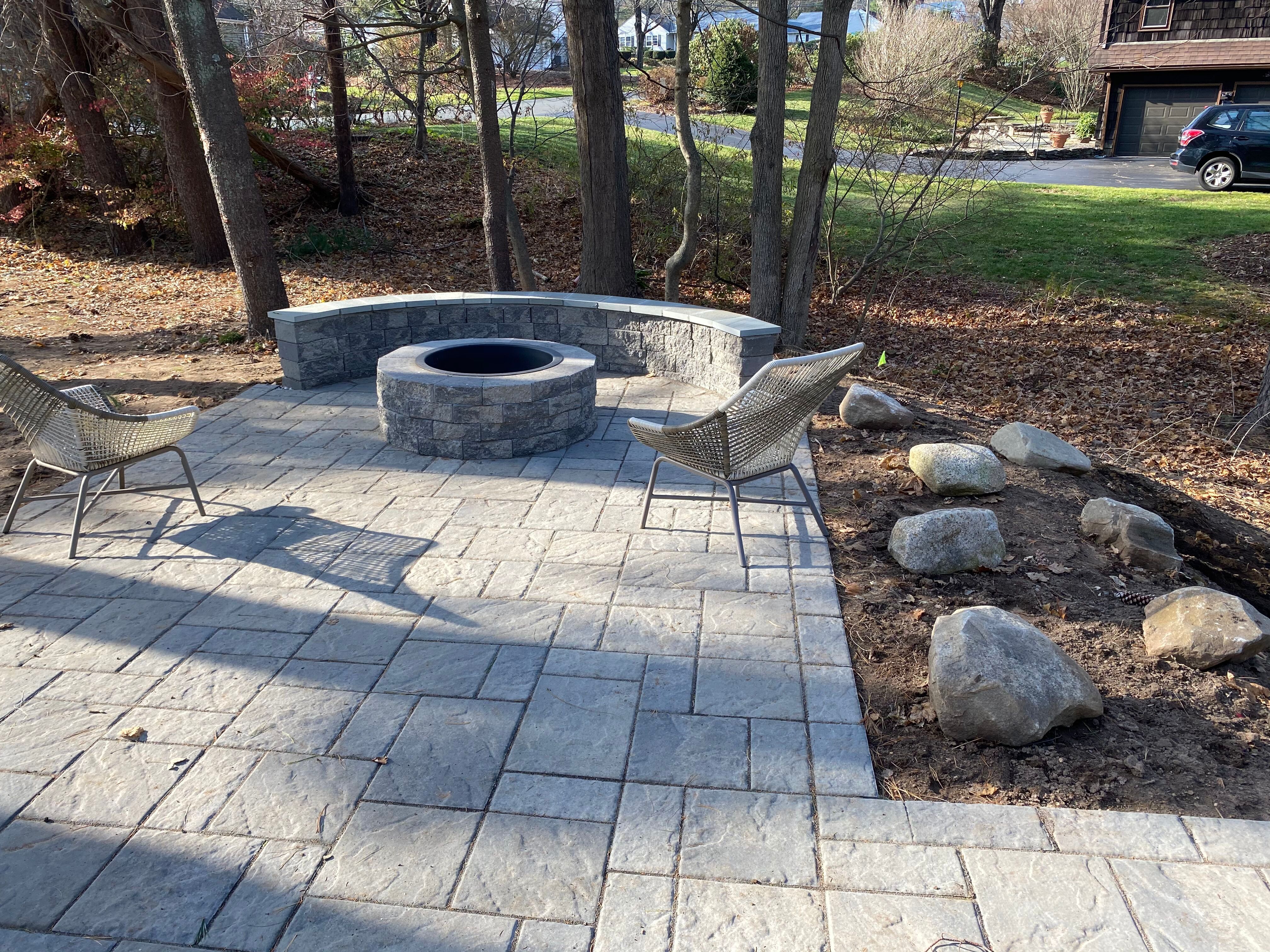 fire pit installation