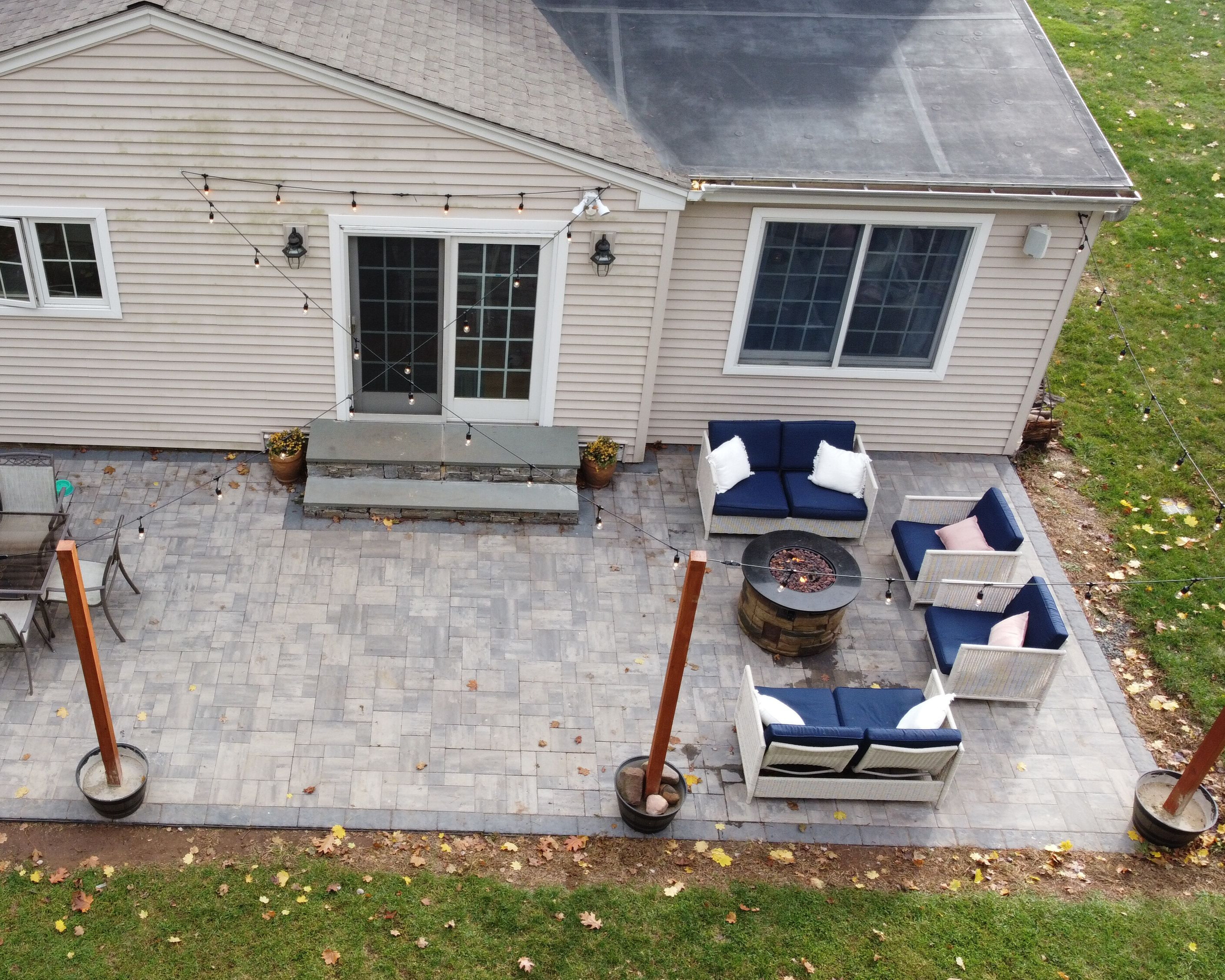 fire pit installation in west hartford