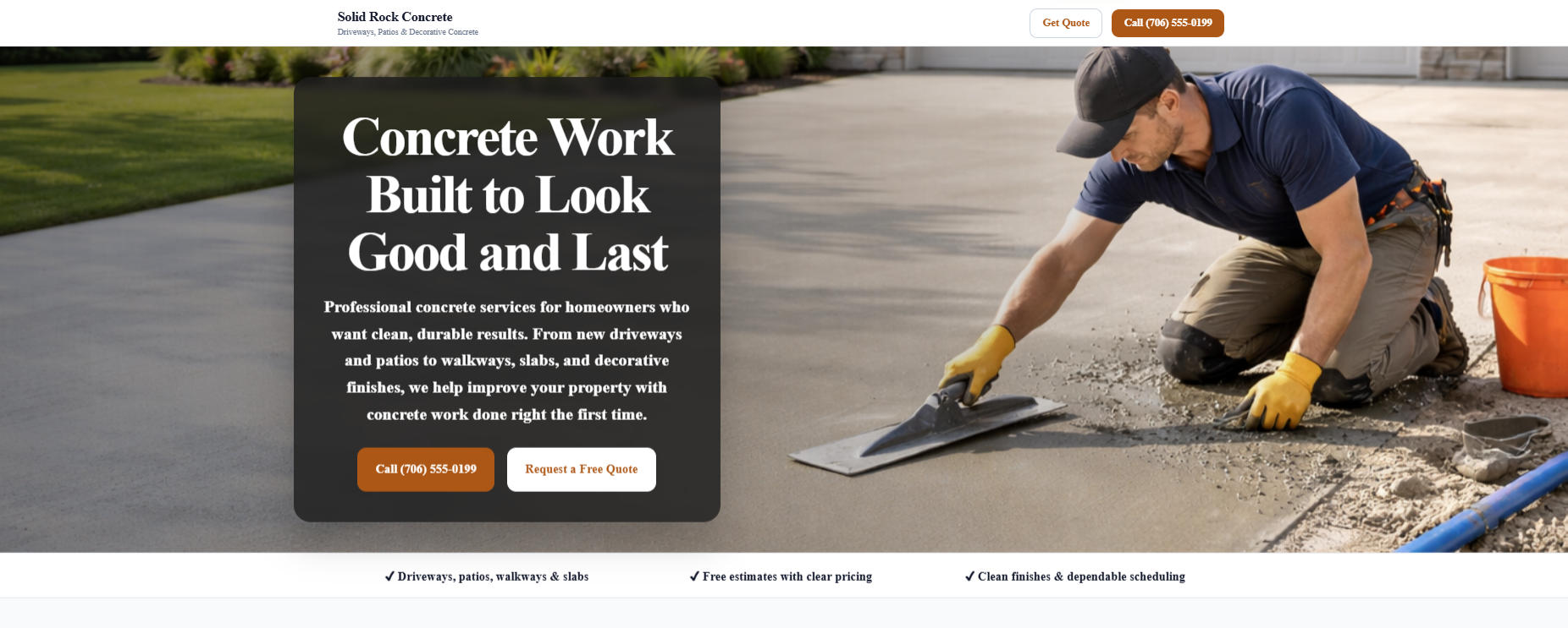 MorganAI contractor website preview