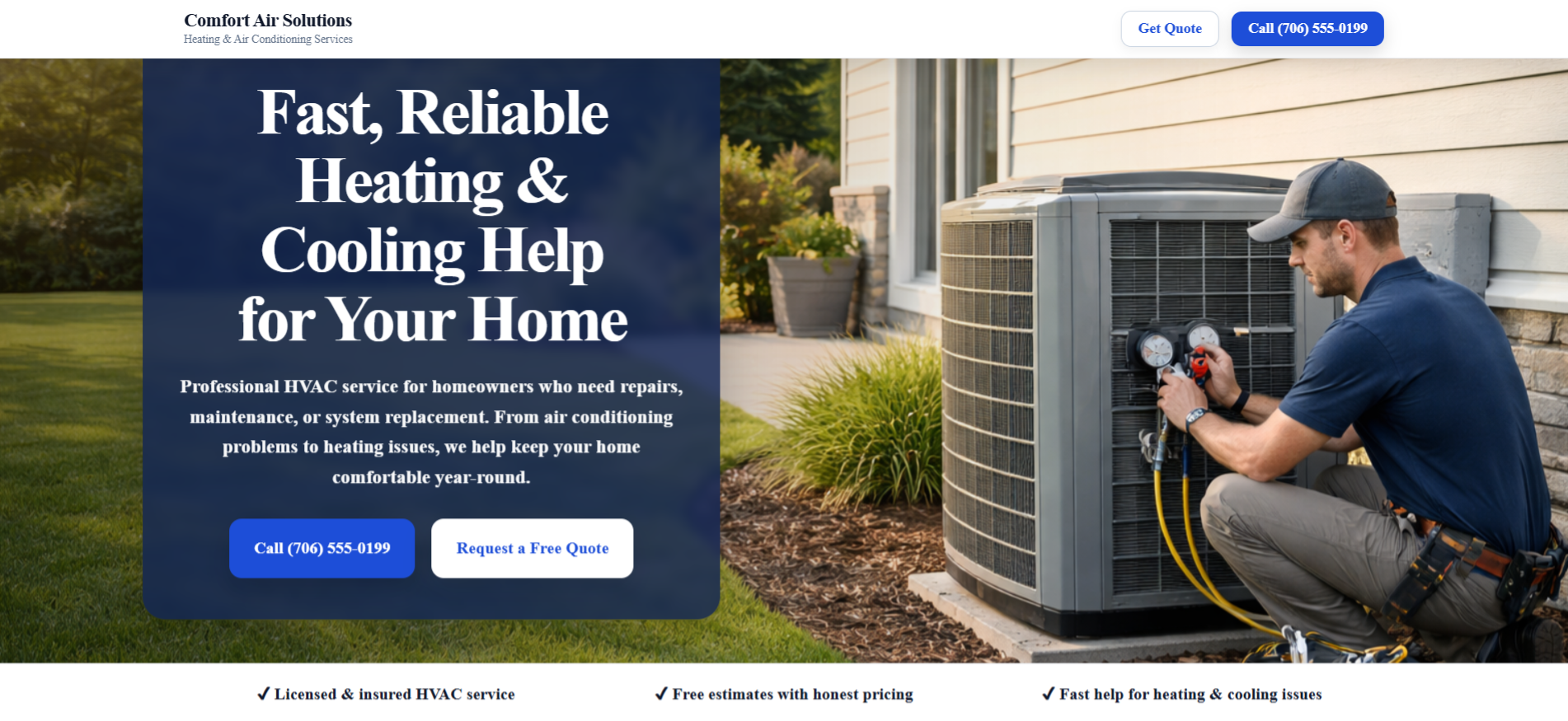HVAC Website Demo