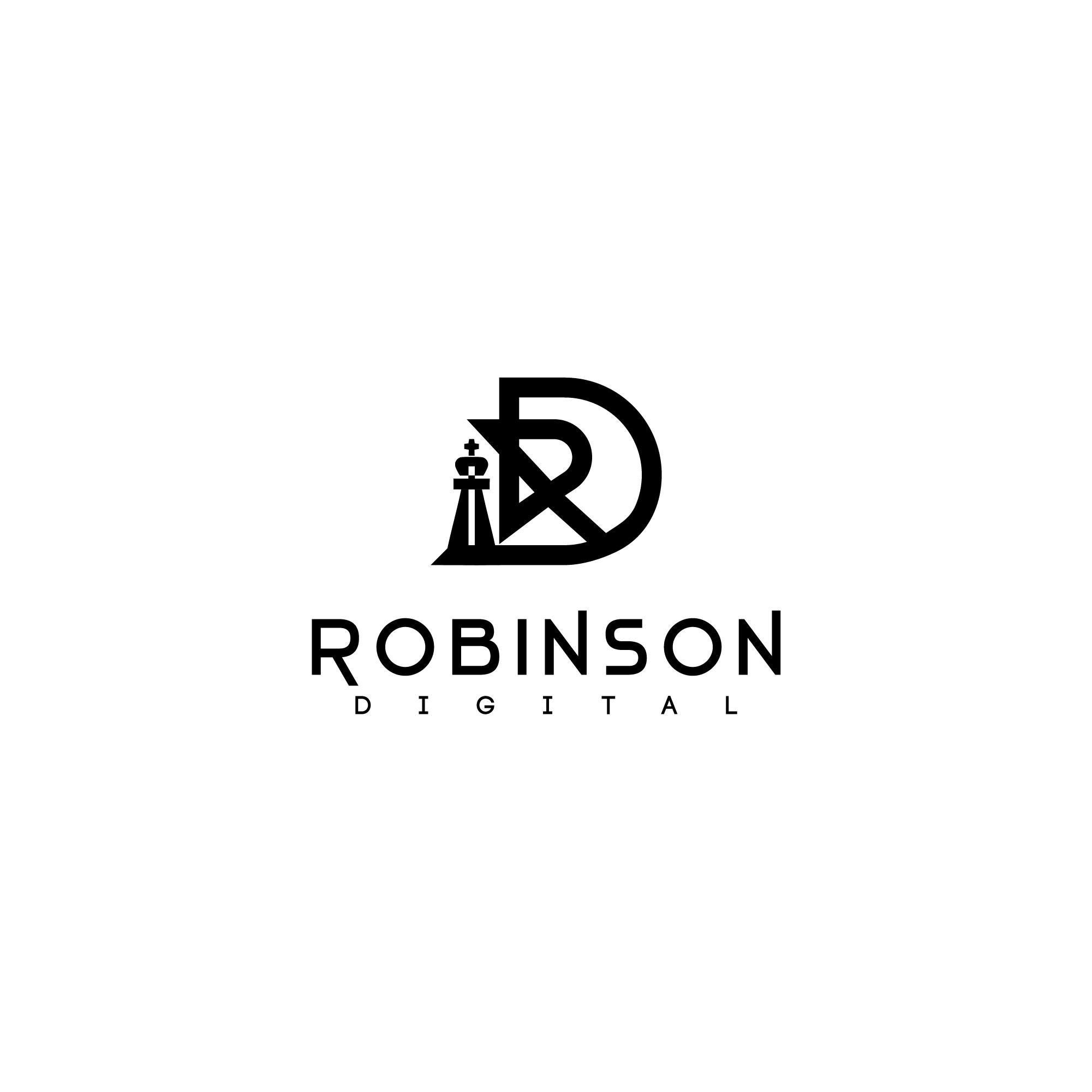 Robinson Digital black logo - website development and digital marketing agency in Mildura.