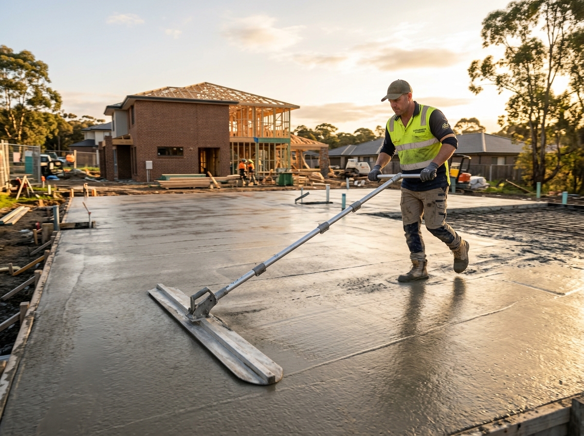 Concrete finishing
