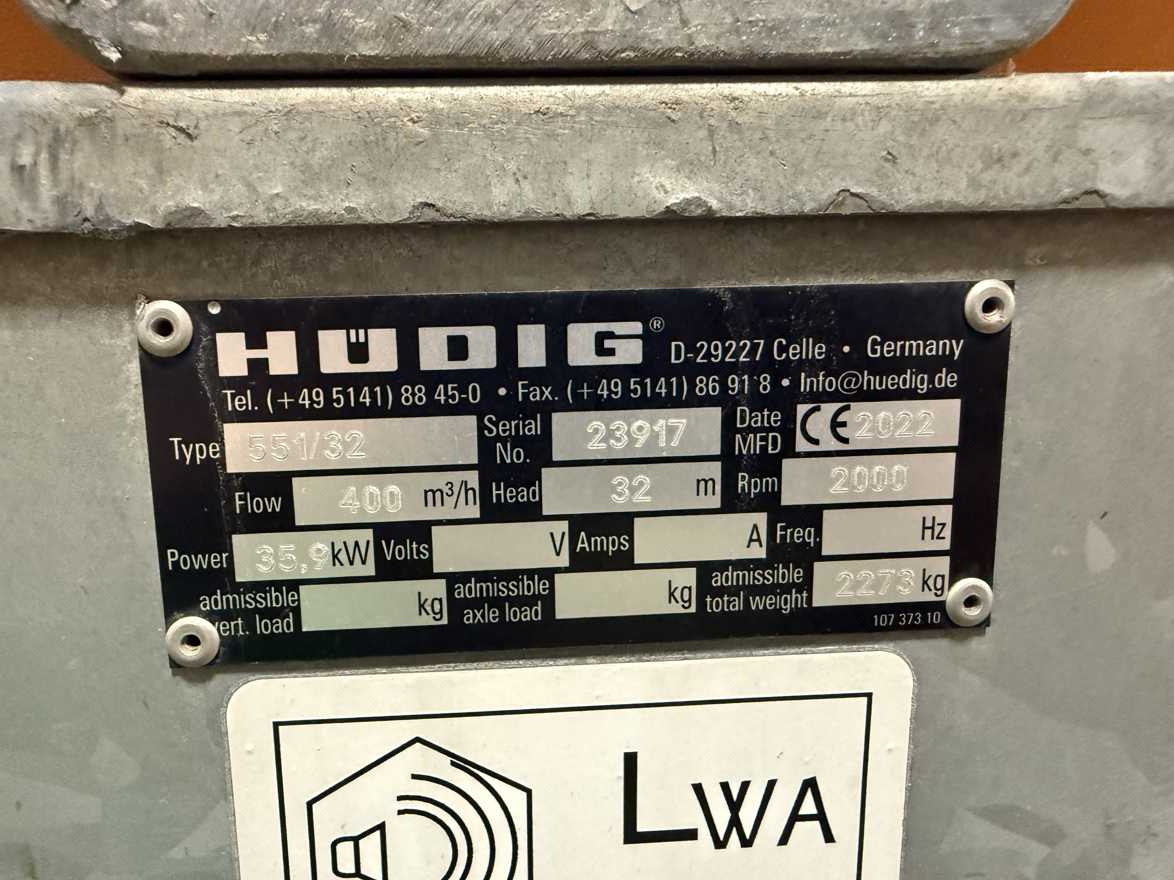 2022 HUDIG 6x6 Enclosed SA Well Point Pump Whisper 6" - Image 5