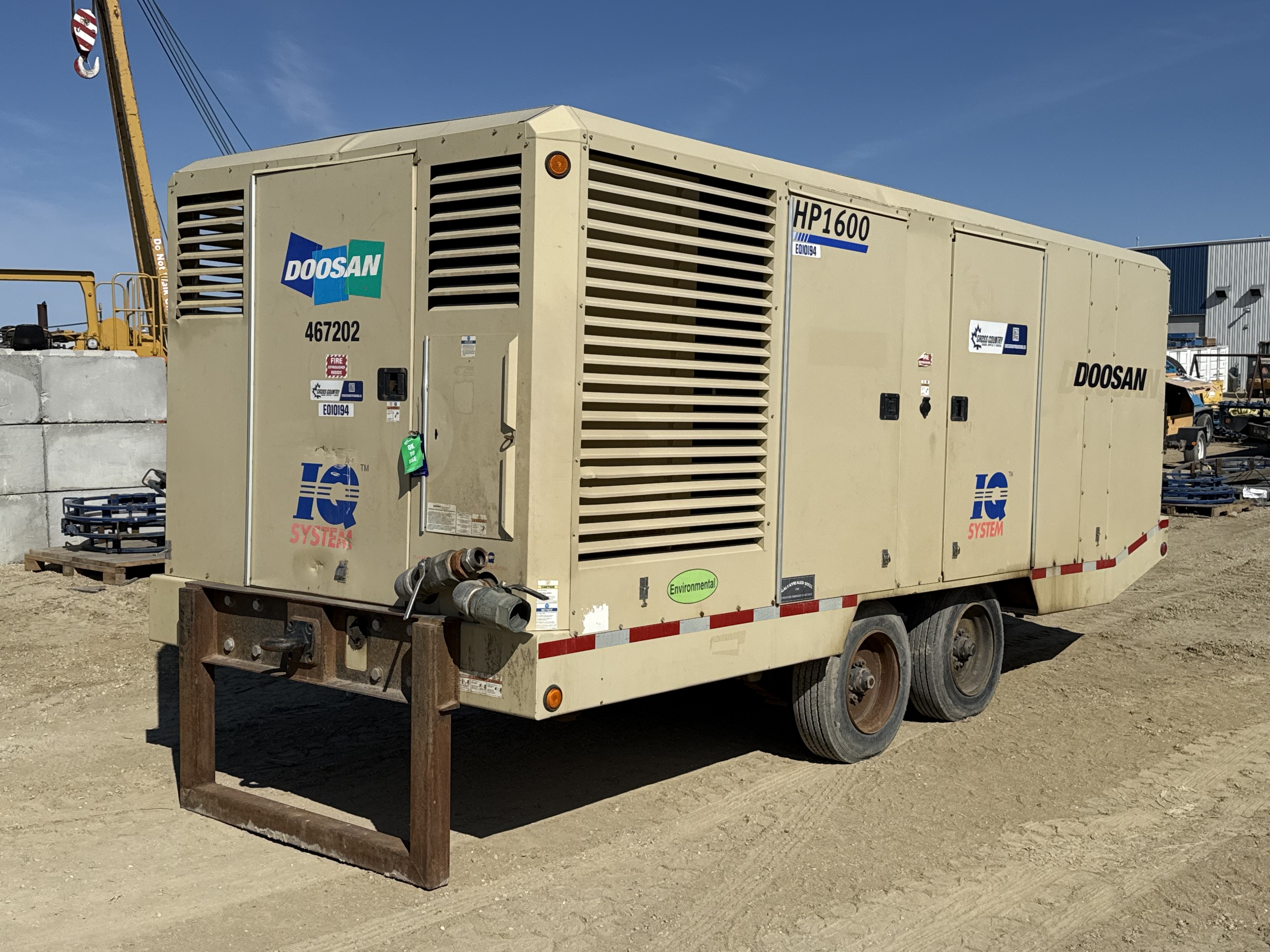2014 Doosan HP1600 Portable Air Compressor - Image 1
