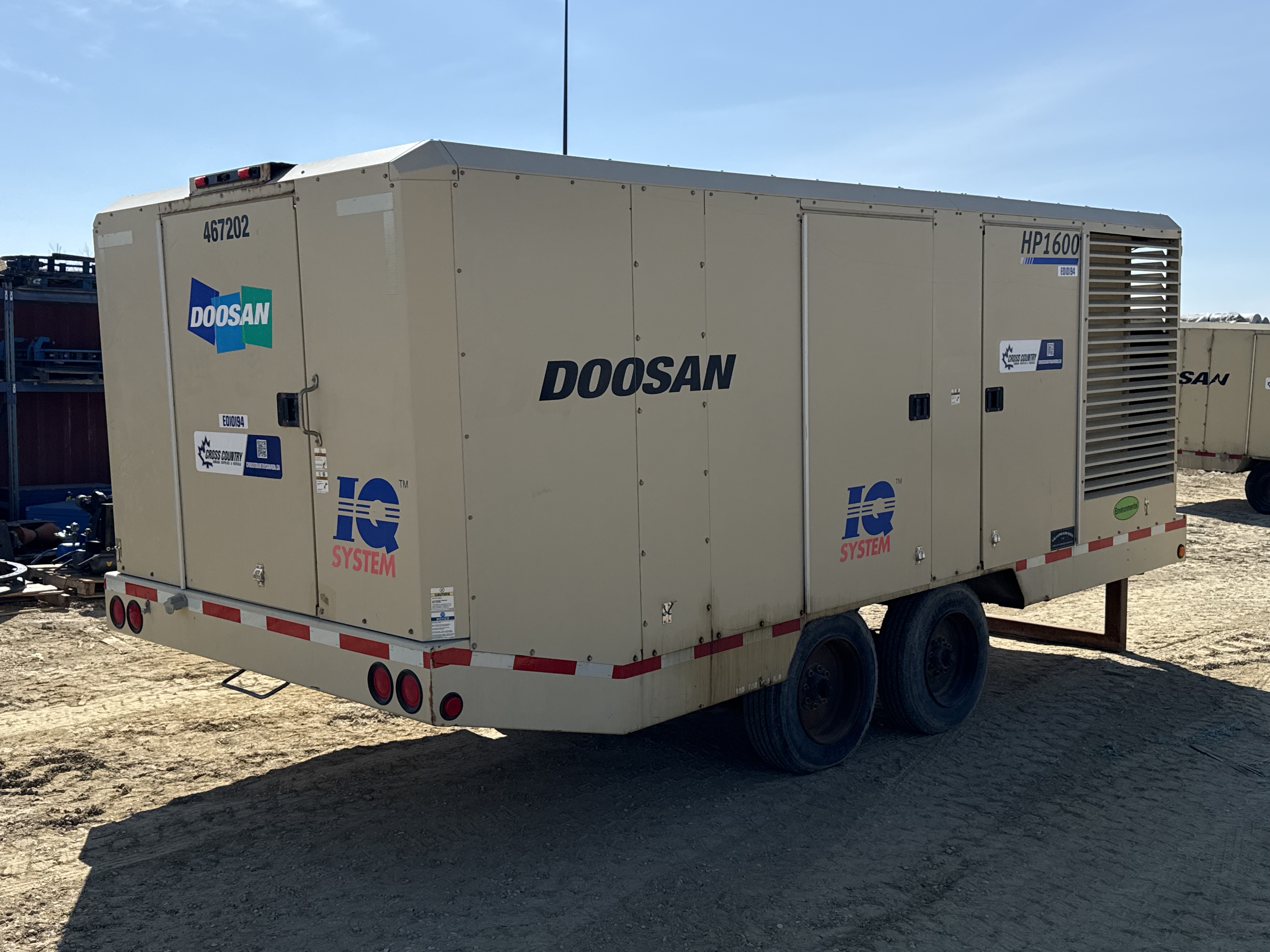 2014 Doosan HP1600 Portable Air Compressor - Image 3
